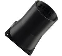 AERZETIX Adaptateur carré-Rond de Flux d'air pour Conduit de Ventilation 60x60 mm Ø48 mm en Plastique ABS