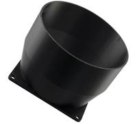 AERZETIX Adaptateur carré-Rond de Flux d'air pour Conduit de Ventilation 92x92 mm Ø108 mm en Plastique ABS