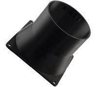 AERZETIX Adaptateur carré-Rond de Flux d'air pour Conduit de Ventilation 92x92 mm Ø73 mm en Plastique ABS