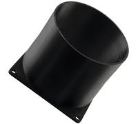 AERZETIX Adaptateur carré-Rond de Flux d'air pour Conduit de Ventilation 92x92 mm Ø88 mm en Plastique ABS