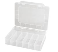 AERZETIX: Boîte Transparente Organisateur 180x149x40mm à 7 Compartiments en Plastique C17606