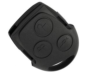 AERZETIX - Boîtier Vide Coque de Clé Télécommande 3 Boutons - Compatible avec Ford C-Max Fiesta Focus Fusion Galaxy Mondeo S-Max Transit Connect - en Plastique Noir - Plip Voiture Auto