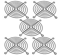 AERZETIX - C15107-5x Grille de protection pour ventilateur - 92x92mm - ventilation ordinateur PC - couleur Noir