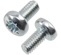 AERZETIX - C17279 - Lot de 20 Vis à métaux à tête cylindrique M2.5x5 mm à empreinte PZ1 filetage métrique - en acier - couleur argent