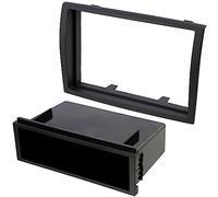 AERZETIX - C22301 - Cadre/façade/Adaptateur 2 ISO pour autoradio de Voiture - en Plastique - Compatible avec Citroën Jumper 2006+, Fiat Ducato 2006+, Peugeot Boxer 2006+