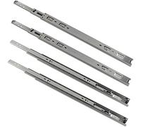 AERZETIX - C41008n - 2 еnsembles de Coulisses/glissières télescopiques à billes 450mm x 45mm - charge maximale 45 kg - rail de guidage - en acier - pour armoire tiroir placard commode meuble