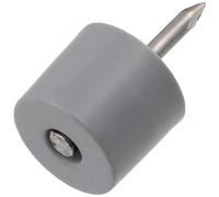 AERZETIX - C41695 - Lot de 100 taquets d'étagère à clouer Ø12 mm x 20 mm - tablette support de rayon - en plastique - couleur gris