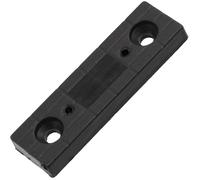 AERZETIX - C42437 - Lot de 20 Patins Pieds de Meuble 54x16x6 mm à Visser rectangulaires - en Plastique - Couleur Noir - Table Armoire Commode Placard lit cale Protection sols Hauteur