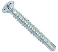 AERZETIX - C44706 - Lot de 100 - Vis à tôle Autoperceuse - à Tête Fraisée - Ø4.8x45mm - DIN 7504 P - en Acier Zingué - à Empreinte PH/Cruciforme - Bricolage - Rénovation