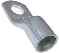 Aerzetix - C44950 - Lot de 5 - Cosses Electriques à Oeillet Tubulaire - Oeil - Ø10mm - Non Isolées - pour Conducteur 70mm² - Connecteur de Fil Electrique - Serrage - Couleur Argent