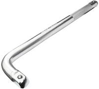 AERZETIX - C45088 - Bras de force pour ouille - manche en ''L - 3/4x350mm - adaptateur/longue - poignée - angulaire - en acier CR-V - couleur argent