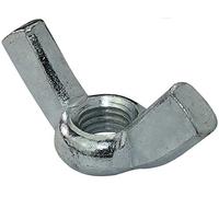 AERZETIX - C45460 - Lot de 5 -écrous papillons/à oreilles - écrous à ailettes - en acier zingué 4.8 - filetage M14 métrique femelle - bricolage - couleur argent