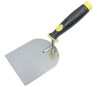 AERZETIX - C45996 - Truelle de Stucateur à Plâtrier 100x120mm - Outil pour Plaquiste/Maçon 2 - Poignée Bi-Matière - Travaux/Maçonnerie/Enduit/Plâtre/Carrelage/Mortier - en Acier