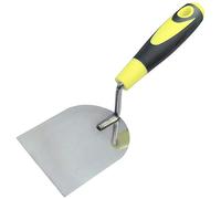AERZETIX - C45999 - Truelle de Stucateur à Plâtrier 100x120mm - Outil pour Plaquiste/Maçon - Poignée Bi-Matière - Travaux/Maçonnerie/Enduit/Plâtre/Carrelage/Mortier - en Acier