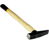 AERZETIX - C46146 - Marteau de Serrurier/Mecanicien/Menuisier - 100g 270mm - DIN 1041 - Dureté 50-58 HRC - Manche en Bois de Frêne - Tête Chanfreinée Pointue Anti-Éclats en Acier - Outillage à Main