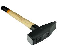 AERZETIX - C46152 - Marteau de Serrurier/Mecanicien/Menuisier - 1000g 370mm - DIN 1041 - Dureté 50-58 HRC - Manche en Bois de Frêne - Tête Chanfreinée Pointue Anti-Éclats en Acier - Outillage à Main