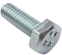 AERZETIX - C47266 - Lot de 100 pièce - Boulons M4x12 - à tête Hexagonale - Ø4x12mm - DIN 933 - Classe 8.8 - en Acier Zingué - Bricolage - Outillage d'assemblage/Quincaillerie