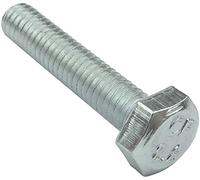 AERZETIX - C47269 - Lot de 100 pièce - Boulons M4x20 - à tête Hexagonale - Ø4x20mm - DIN 933 - Classe 8.8 - en Acier Zingué - Bricolage - Outillage d'assemblage/Quincaillerie