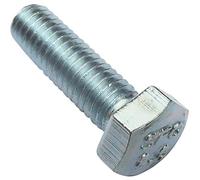 AERZETIX - C47285 - Lot de 100 pièce - Boulons M5x16 - à tête Hexagonale - Ø5x16mm - DIN 933 - Classe 8.8 - en Acier Zingué - Bricolage - Outillage d'assemblage/Quincaillerie