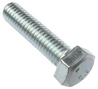 AERZETIX - C47286 - Lot de 100 Boulons M5x20 à tête Hexagonale Classe 8.8 DIN 933 - en Acier Zingué - filetage métrique à pas standard