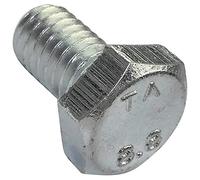 AERZETIX - C47300 - Lot de 100 Boulons M6x10 à tête Hexagonale Classe 8.8 DIN 933 - en Acier Zingué - filetage métrique à pas standard