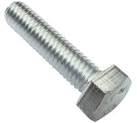 AERZETIX - C47304 - Lot de 100 pièce - Boulons M6x25 - à tête Hexagonale - Ø6x25mm - DIN 933 - Classe 8.8 - en Acier Zingué - Bricolage - Outillage d'assemblage/Quincaillerie