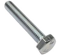 AERZETIX - C47315 - Lot de 50 Boulons M6x35 à tête Hexagonale Classe 8.8 DIN 933 - en Acier Zingué - filetage métrique à pas standard