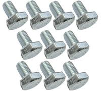 AERZETIX - C47347 - Lot de 10 pièce - Boulons M10x16 - à tête Hexagonale - Ø10x16mm - DIN 933 - Classe 8.8 - en Acier Zingué - Bricolage - Outillage d'assemblage/Quincaillerie
