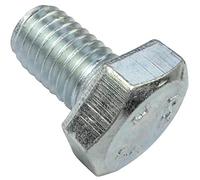 AERZETIX - C47347 - Lot de 50 pièce - Boulons M10x16 - à tête Hexagonale - Ø10x16mm - DIN 933 - Classe 8.8 - en Acier Zingué - Bricolage - Outillage d'assemblage/Quincaillerie