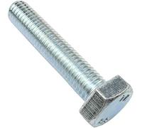 AERZETIX - C47354 - Lot de 20 Boulons M10x50 à tête Hexagonale Classe 8.8 DIN 933 - en Acier Zingué - filetage métrique à pas standard