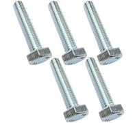 AERZETIX - C47354 - Lot de 5 pièce - Boulons M10x50 - à tête Hexagonale - Ø10x50mm - DIN 933 - Classe 8.8 - en Acier Zingué - Bricolage - Outillage d'assemblage/Quincaillerie
