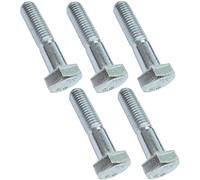 AERZETIX - C47523 - Lot de 5 pièce - Boulons M10x45 à filetage partiel - à tête Hexagonale - Ø10x45mm - DIN 931 - Classe 8.8 - en Acier Zingué - Bricolage - Outillage d'assemblage/Quincaillerie