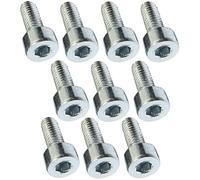 AERZETIX - C47616 - Lot de 10 pièces - Boulons M4x10 - à tête Hexagonale intérieur - Ø4x10mm - DIN 912 - Classe 8.8 - en Acier Zingué - Bricolage - Outillage d'assemblage/Quincaillerie