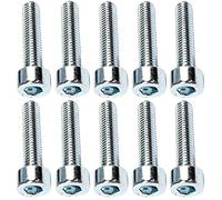 AERZETIX - C47641 - Lot de 10 pièces - Boulons M5x22 - à tête Hexagonale intérieur - Ø5x22mm - DIN 912 - Classe 8.8 - en Acier Zingué - Bricolage - Outillage d'assemblage/Quincaillerie