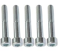 AERZETIX - C47701 - Lot de 5 pièces - Boulons M8x55 - à tête Hexagonale intérieur - Ø8x55mm - DIN 912 - Classe 8.8 - en Acier Zingué - Bricolage - Outillage d'assemblage/Quincaillerie