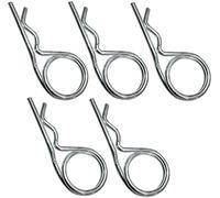 AERZETIX - C48211 - Lot de 5 Goupilles bêta double spire Ø3.2x61mm - goupille de sécurité - goupille d'attache rapide - DIN 11024