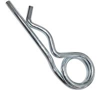 AERZETIX - C48213 - Lot de 10 Goupilles bêta double spire Ø5x97mm - goupille de sécurité - goupille d'attache rapide - DIN 11024