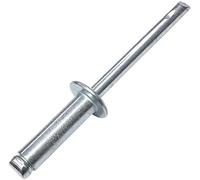 AERZETIX - C48228 - Lot de 50 Rivets aveugles standard Ø4.8x16mm acier/acier - DIN 7337 - rivet pop à rupture de tige