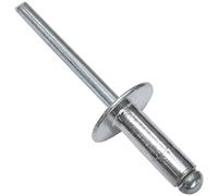 AERZETIX - C48268 - Lot de 100 Rivets aveugles Ø5x14mm à tête large 14mm - DIN 7337 C - rivet pop à rupture de tige - en aluminium/acier