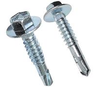 AERZETIX - C48377 - Lot de 50 vis de couture autoperceuse Ø6.3x32mm à tête hexagonale à collerette - vis de fixation pour tôle ondulée bacs acier en couvertue et bardage - DIN 7504K