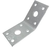 AERZETIX - C48453 - Lot de 10 Plaques d'assemblage et fixation à 135° 50x50x35x2.5mm - équerre/cornière - support perforé de charpente - plaque de jonction d'angle