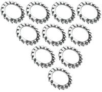 AERZETIX - C48818 - Lot de 10 Rondelles éventail à dentures extérieures - M16 - en acier inoxidable A2 - DIN 6798