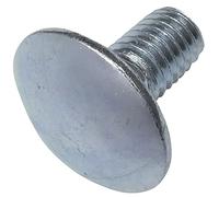 AERZETIX - C48999 - Lot de 100 boulons de carrosserie/charrue à tête ronde à collet carré- M8x16mm - en acier zingué - DIN 603
