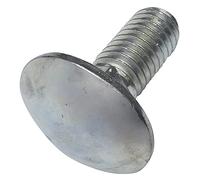 AERZETIX - C49000 - Lot de 100 boulons de carrosserie/charrue à tête ronde à collet carré- M8x20mm - en acier zingué - DIN 603