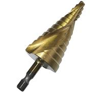 AERZETIX - C49429 - Foret étagé à métal Ø6.0 à 30.0mm HSS+TIN - foret conique hélicoïdal - mèche pour mandrin à mâchoires - emmanchement hexagonal 1/4''