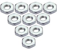 AERZETIX - C49442 - Lot de 10 Écrous bas M2.5 hexagonaux/6 pans - contre écrous à filetage métrique - en acier zingué
