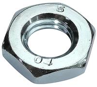 AERZETIX - C49454 - Lot de 100 Écrous bas M10 hexagonaux/6 pans - contre écrous à filetage métrique - en acier zingué