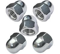 AERZETIX - C49614 - Lot de 5 écrous borgne M12 hexagonaux - à tête bombée en forme élevée creuse - en acier inoxydable A2