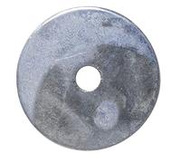 AERZETIX - C49688 - Lot de 100 Rondelles de carrossier plates larges - M4 Ø4.3x25x1.25mm - en acier zingué