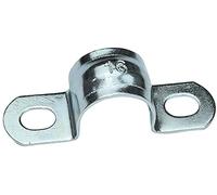 AERZETIX - C49768 - Lot de 25 attache-câble collier de tuyau en U - pour conducteur fil Ø16mm - 17x14x50mm - en acier zingué - accroche fils mural à visser clouer fixation bilatérale